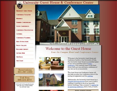 University Guesthouse website